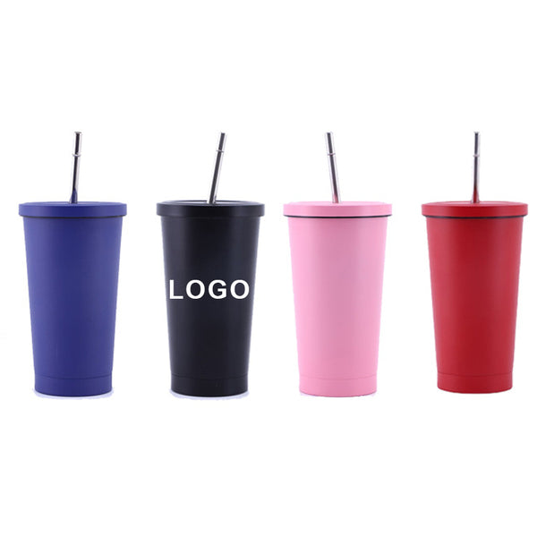 17oz Stainless Steel Trendy Straw Cup