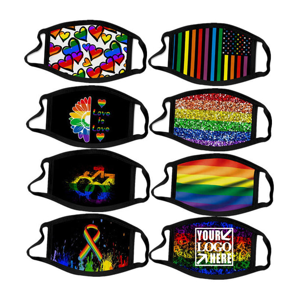 LGBT Gay Rainbow Printing 3D Washed Cotton Gauze Life Mask