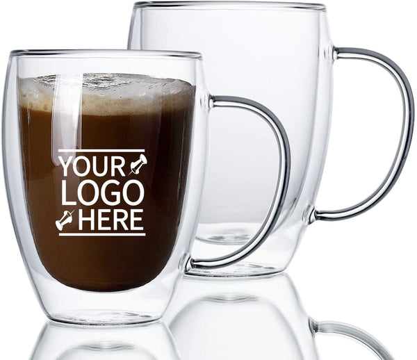 New Double Wall Glass Mugs