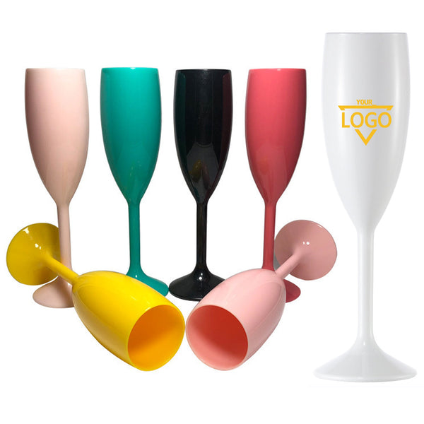 Plastic High-foot Champagne Glass