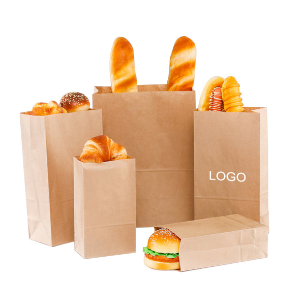 Disposable Stock Snack Paper Bags for Food Takeaway