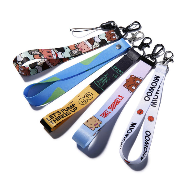 Lanyard Keychain Short With Wristlet Strap For Phone