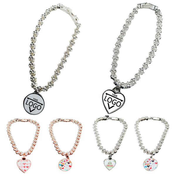 Creative Blank Aluminum Pendant Bracelet