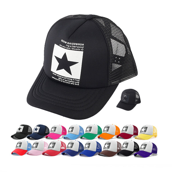 5 Panel Sublimation Polyester Mesh Back Trucker Cap Snapback