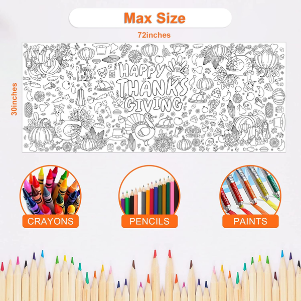 Paper Coloring Hand-Drawn Poster