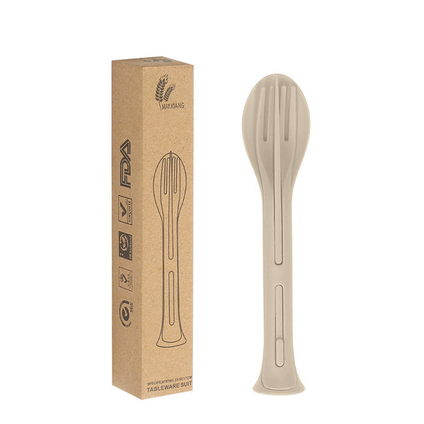 3-in-1 Portable Tableware Cutlery Set