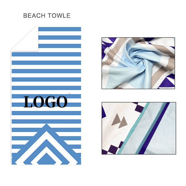 Microfiber Velour Beach Towel