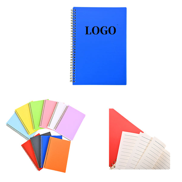 Spiral semi transparent frosted notebook