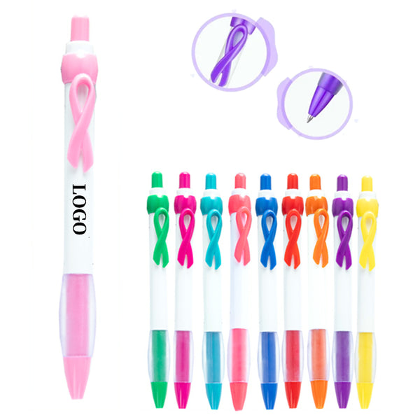 Breast cancer ribbon pen