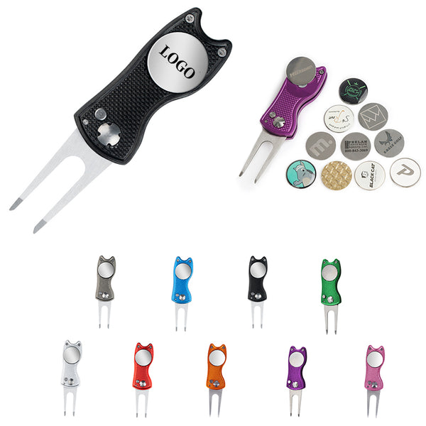 Metal Golf Divot Repair Tool