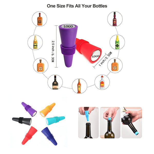 Silicone Reusable Sparkling Wine Bottle Stopper