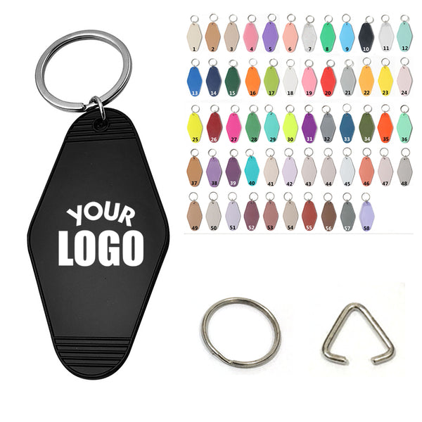 Plastic Hotel Tag Key Chain