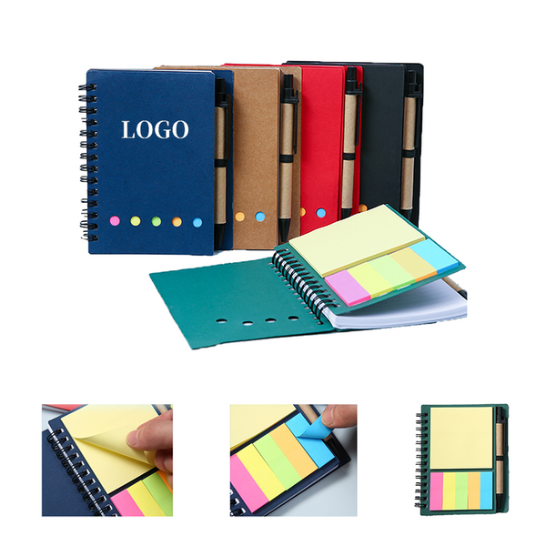 Spiral Notebook with Pen Holder