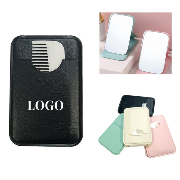 Folding Mirror With Comb