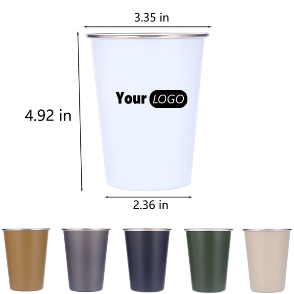 Outdoor Camping Stainless Steel Rolled Edge Water Cup