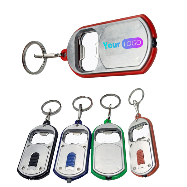 LED Plastic Keychain Bottle Opener