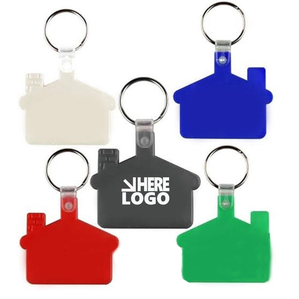 PVC House Shaped Keychain