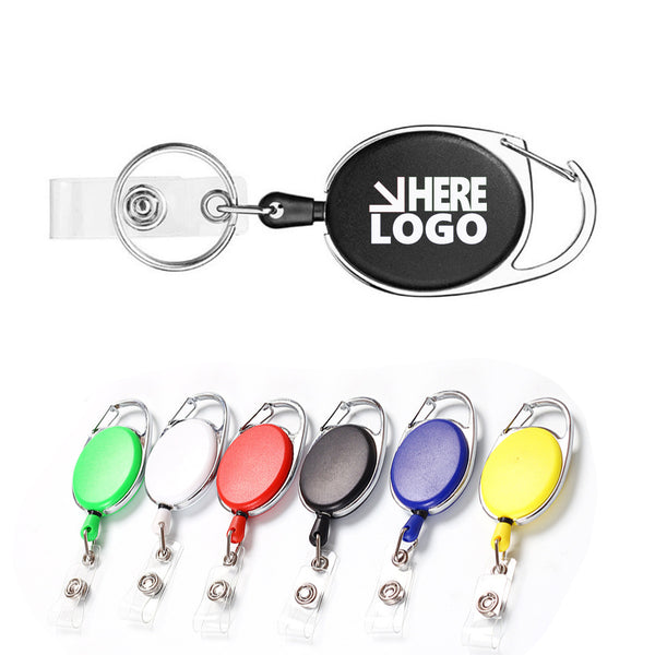 Retractable Badge Holders with Carabiner Key Ring