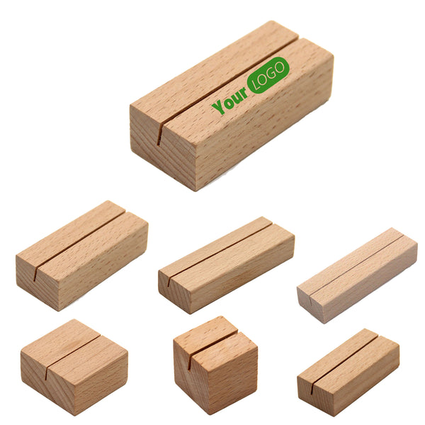 Desktop Card Wooden Base