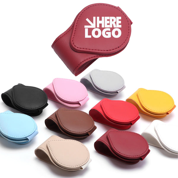 Leather Car Glasses Holder