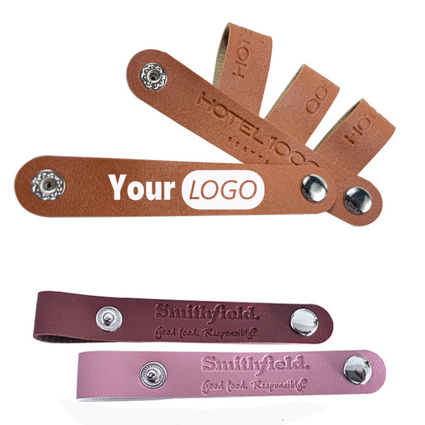 Logo Leather Cable Ties