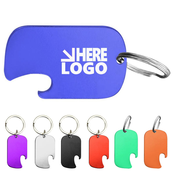 Aluminum Alloy Key Holder & Dog Tag with Bottle Opener