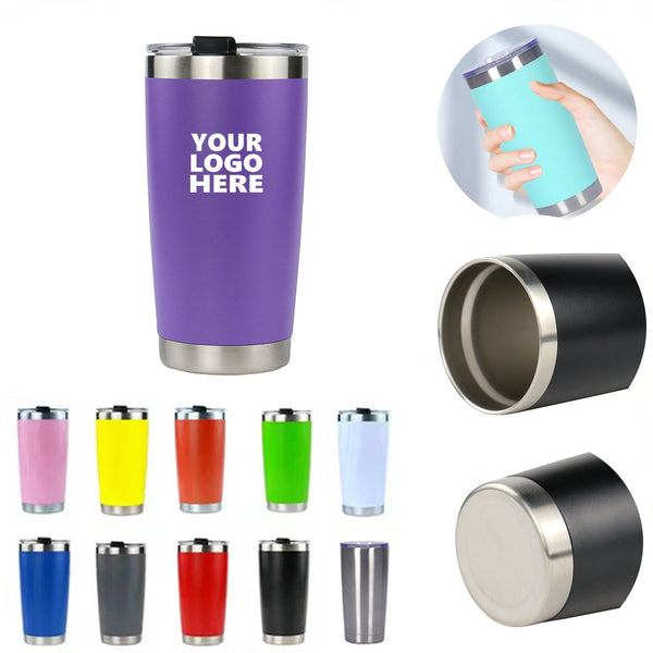 20 Oz Stainless Steel Double-Layer Vacuum Car Cup