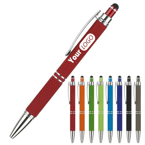 Ballpoint Pen Soft W/Stylus -  Metal Pen