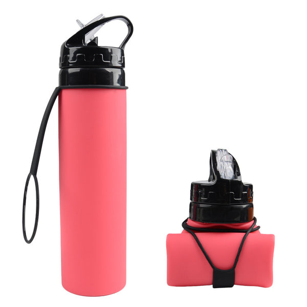 Collapsible Silicone Gym Water Bottle