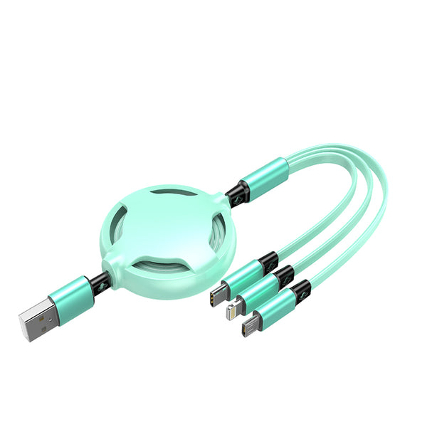 Multi Retractable 3 in 1 USB Charging Cable